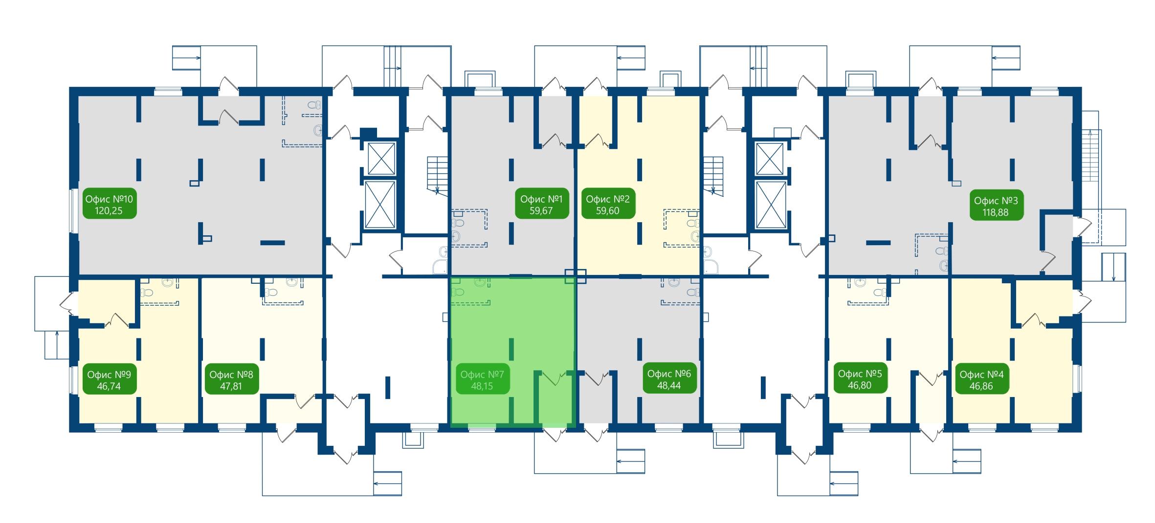 Коммерческое помещение, 48.15 м²