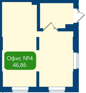 Коммерческое помещение, 46.86 м²
