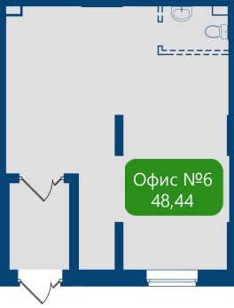 Коммерческое помещение, 48.44 м²